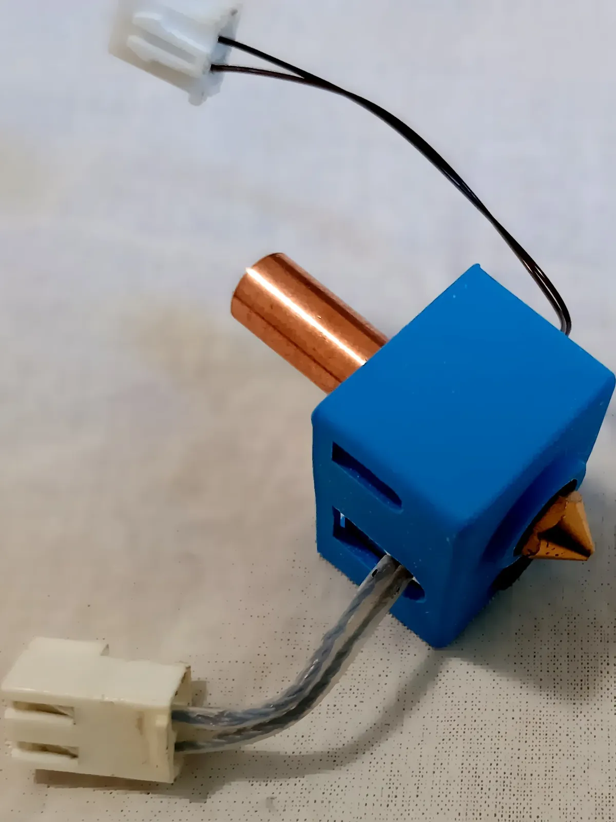 3D printer hotend closeup