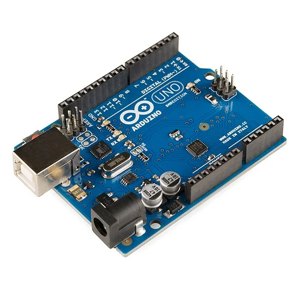 Arduino Uno R3 board close-up