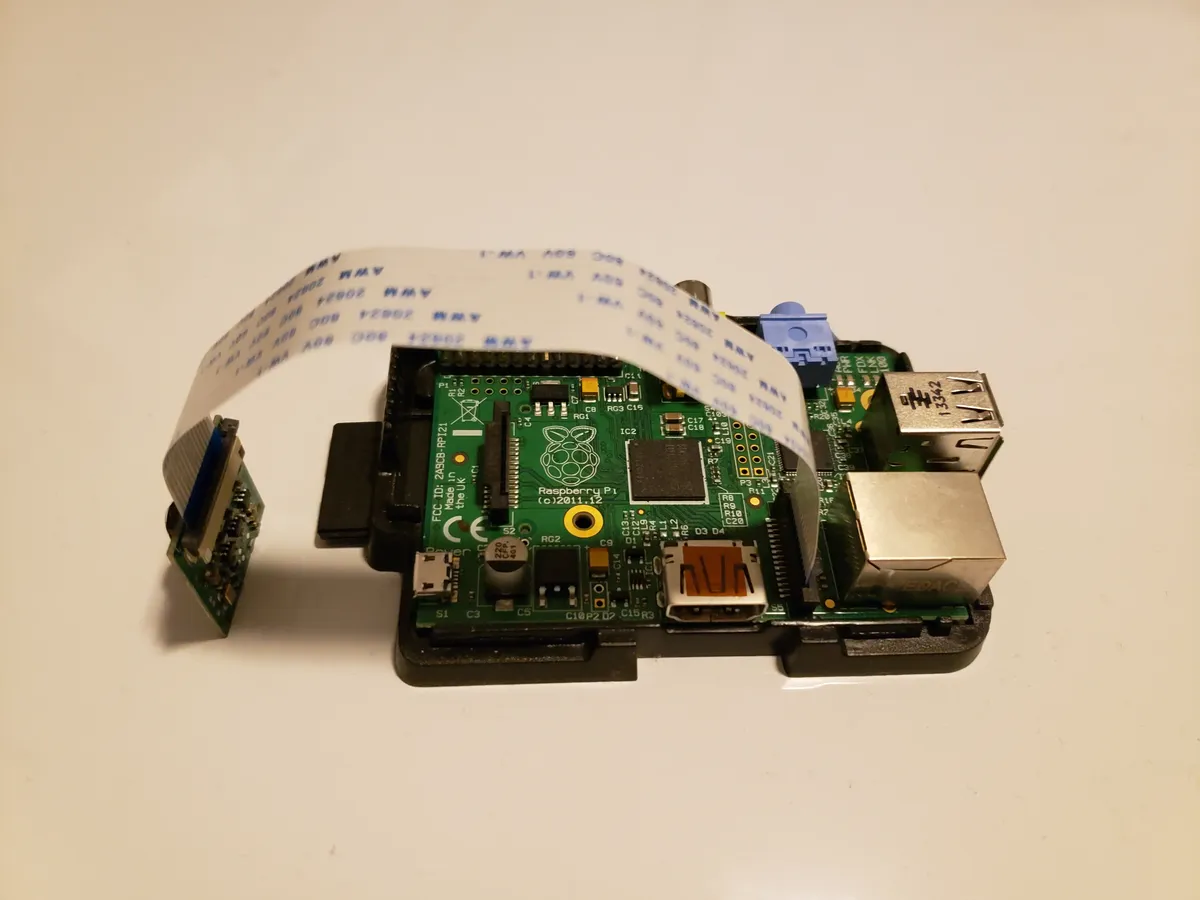 Raspberry Pi with camera module attached