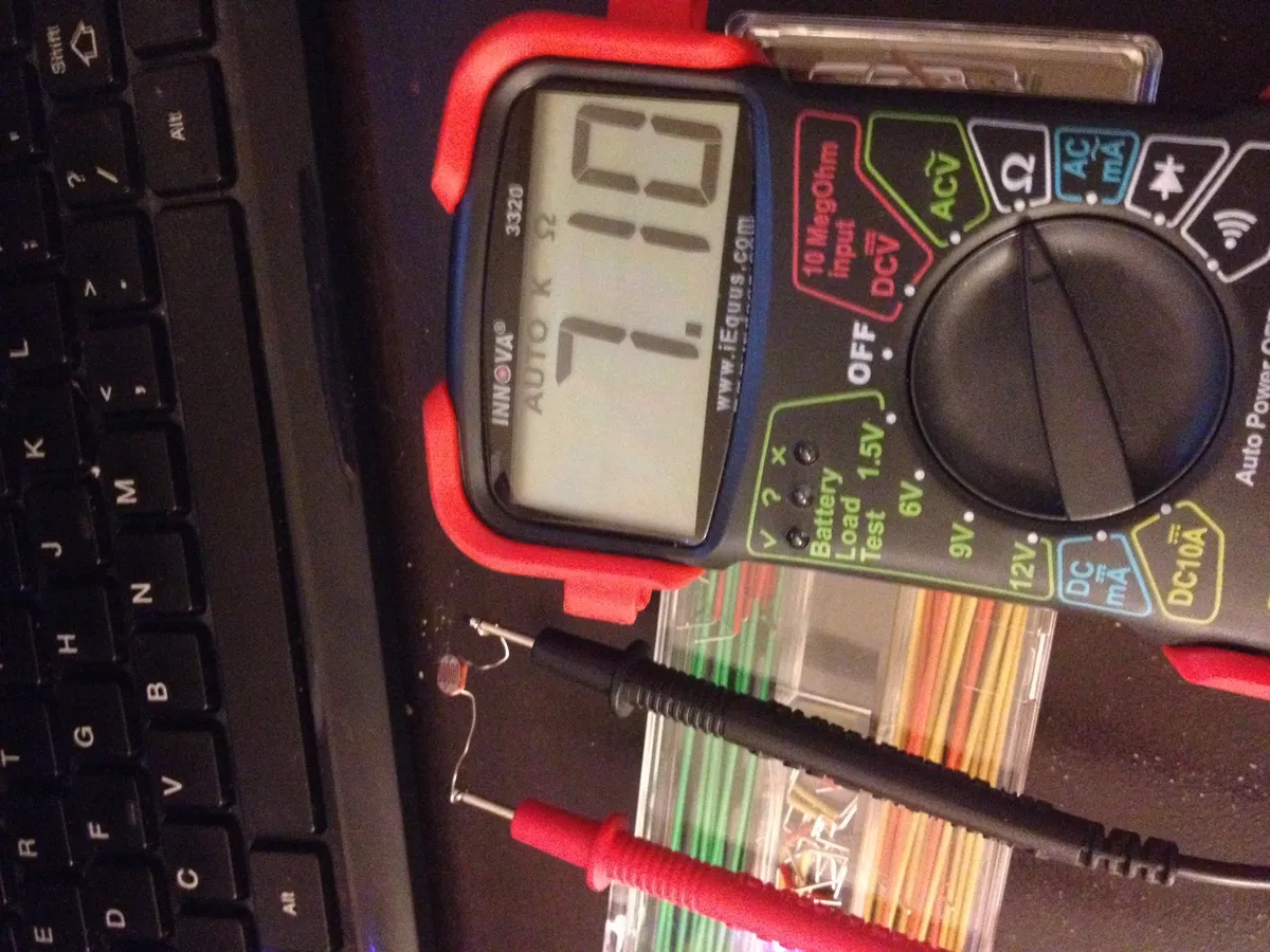 LDR light dependent resistor