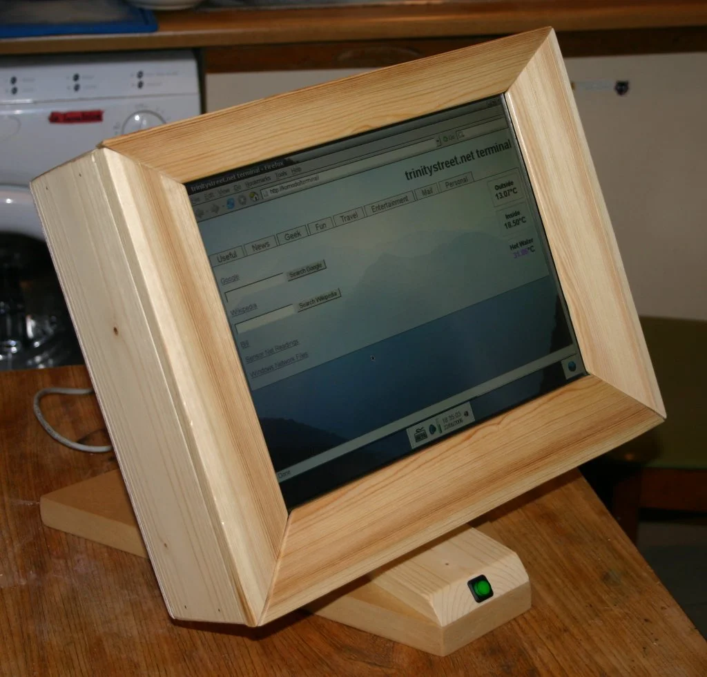 Touchscreen HMI panel interface